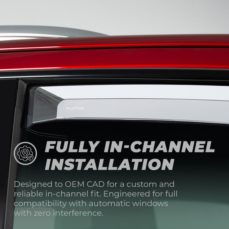 Putco 07-12 Dodge Caliber (Set of 4) Element Chrome Window Visors