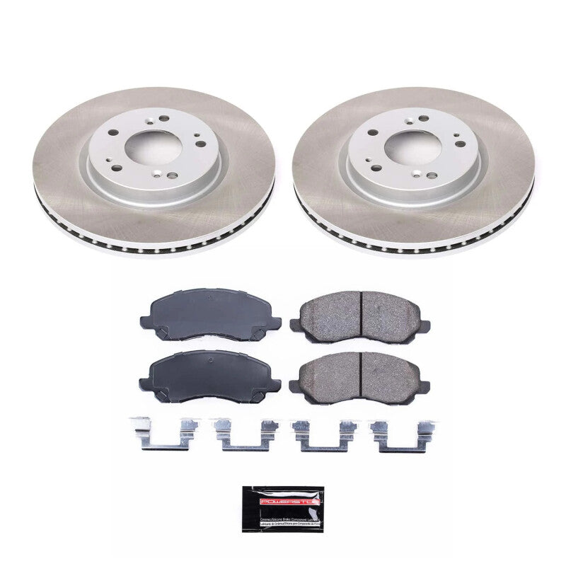 PowerStop Power Stop 04-09 Mitsubishi Galant Front Semi-Coated Rotor Kit