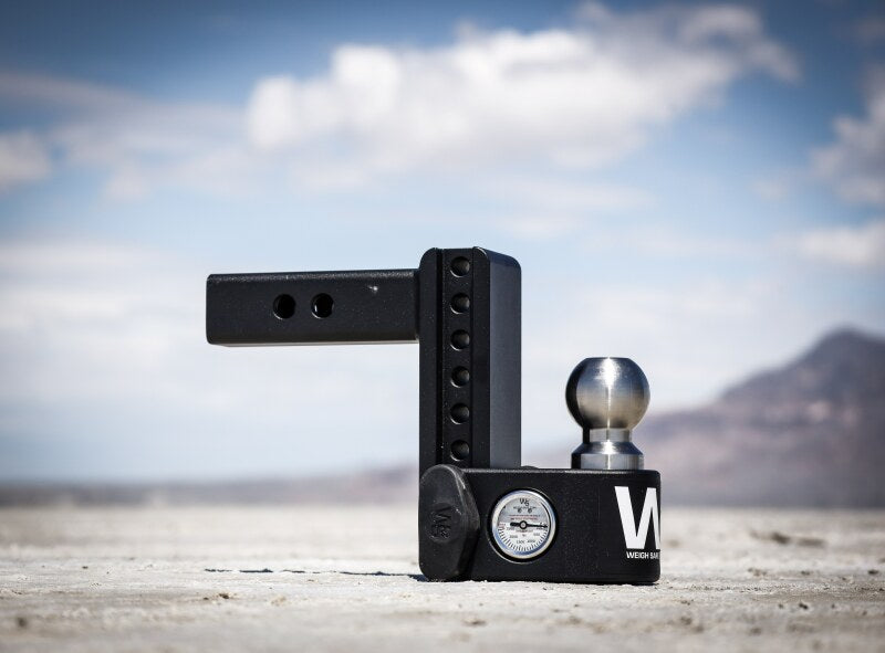Weigh Safe 8in Drop Hitch w/Built-in Scale & 2in Shank (10K/15K GTWR) w/WS05 - Steel