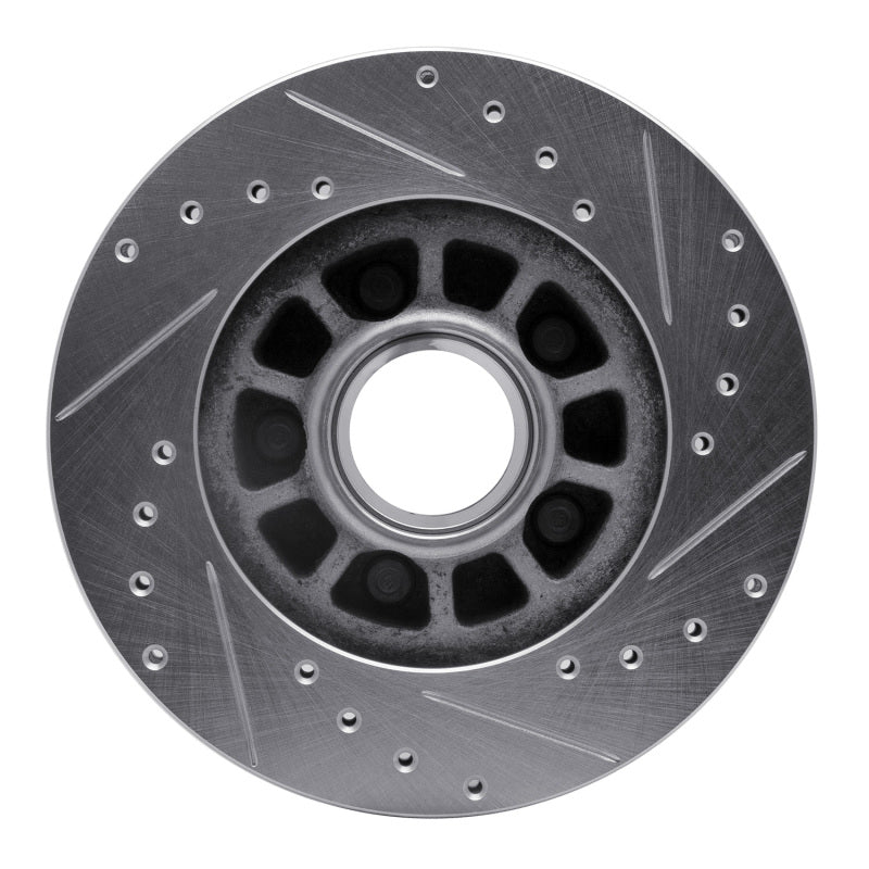 R1 Concepts R1 83-92 Ford BRONCO II Front Left Drilled & Slotted Silver Brake Rotor
