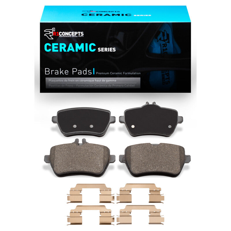 R1 Concepts R1 13-21 Mercedes-Benz S550 Rear Ceramic Pads & Hardware Kit