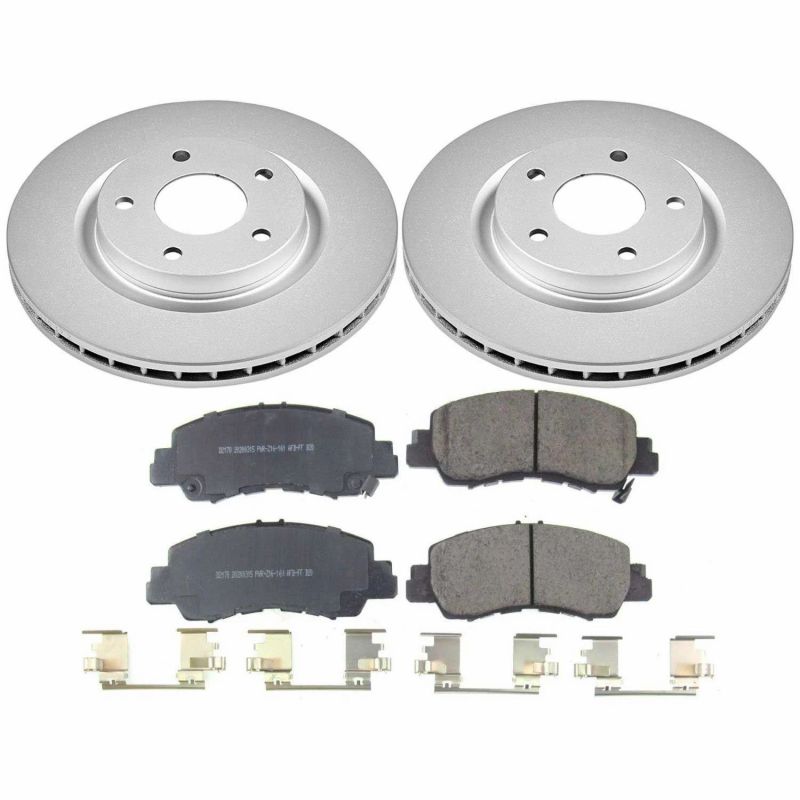 PowerStop Power Stop 2018 Mitsubishi Eclipse Cross Front Z17 Evolution Geomet Coated Brake Kit