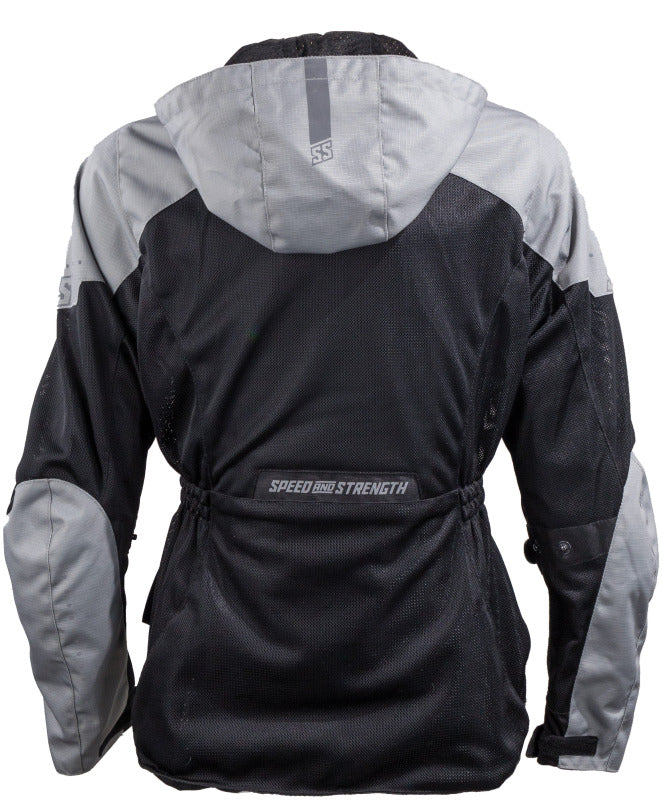 Speed and Strength Starstruck Mesh Jacket Grey/Black Womens - XS