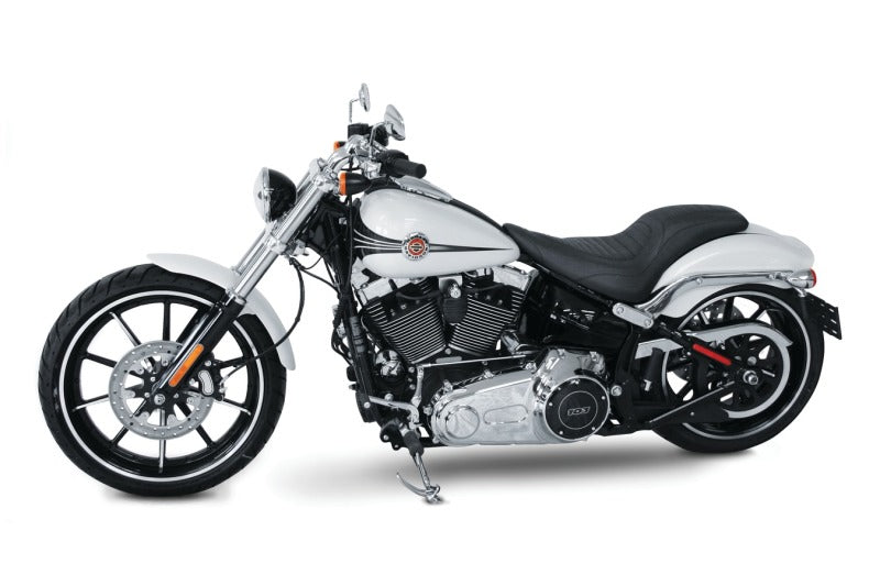 Mustang Motorcycle Mustang 13-17 Harley Softail Breakout Tripper Fastback 1PC Seat Tuck & Roll - Black