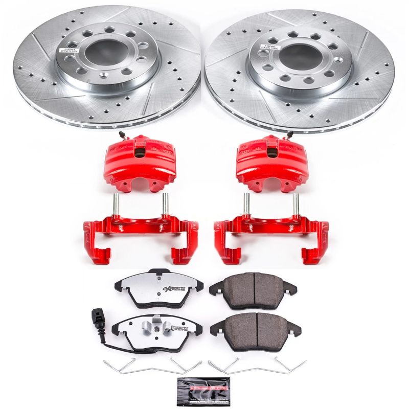 PowerStop Power Stop 10-12 Audi A3 Front Z26 Street Warrior Brake Kit w/Calipers