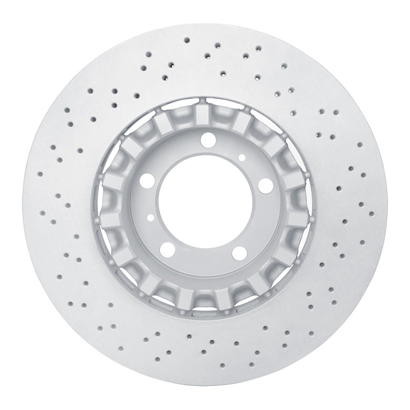 DFC 17-23 Porsche 718 Boxster Right Front Drilled Hi-Carbon Alloy Geomet Coated Rotor