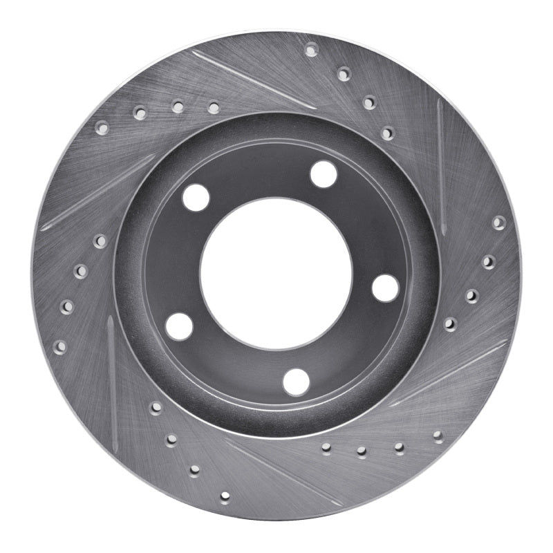 R1 Concepts R1 76-86 Jeep Scrambler Front Left Drilled & Slotted Silver Brake Rotor