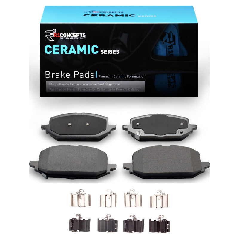 R1 Concepts R1 21-22 Chevrolet Tracker Front Ceramic Brake Pads and Hardware Kit