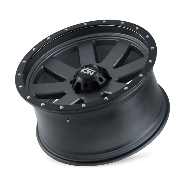 ION Wheels ION Type 134 18x10 / 5x139.7 BP / -19mm Offset / 108mm Hub Matte Gunmetal/Black Beadlock Wheel