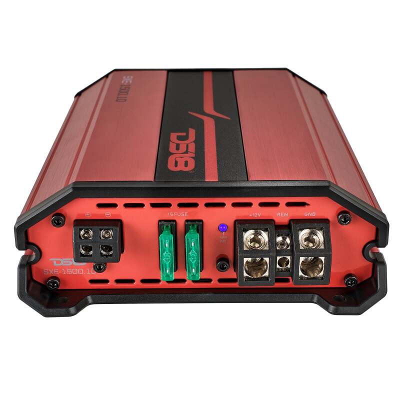 DS18 1-Channel SXE Amplifier Class D 500/1ohm 350/2ohm 200/4ohm Watts RMS- Red