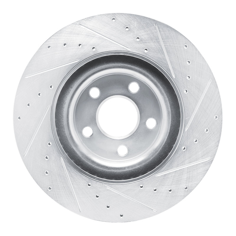 R1 Concepts R1 22-25 Ford Maverick Front Left Drilled & Slotted Silver Brake Rotor