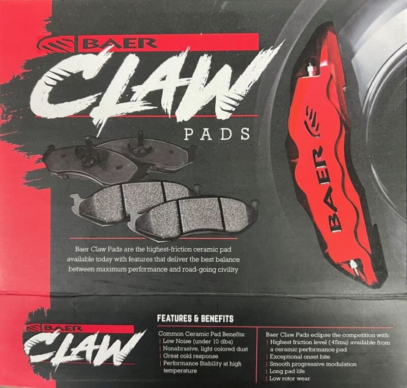 Baer Brakes 06-11 Cadillac DTS Claw Brake Rear Pads
