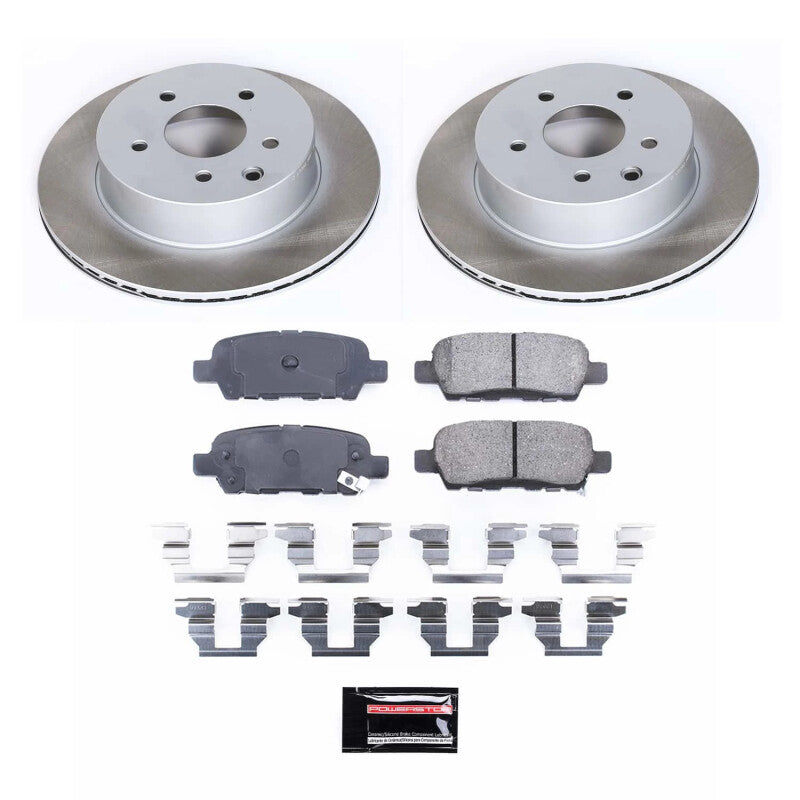 PowerStop Power Stop 03-05 Nissan 350Z Rear Semi-Coated Rotor Kit