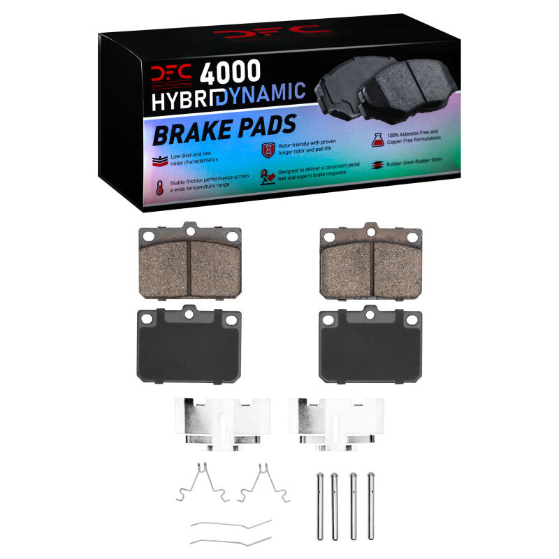 R1 Concepts R1 81-83 Toyota Corolla (US/Canada) Front Semi Met Pads & Hardware Kit