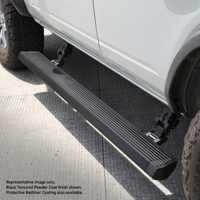 Go Rhino RealTruck 18-24 Jeep Wrangler 2dr VoltStep Electric Running Board Kit (No Drill) - Tex. Blk