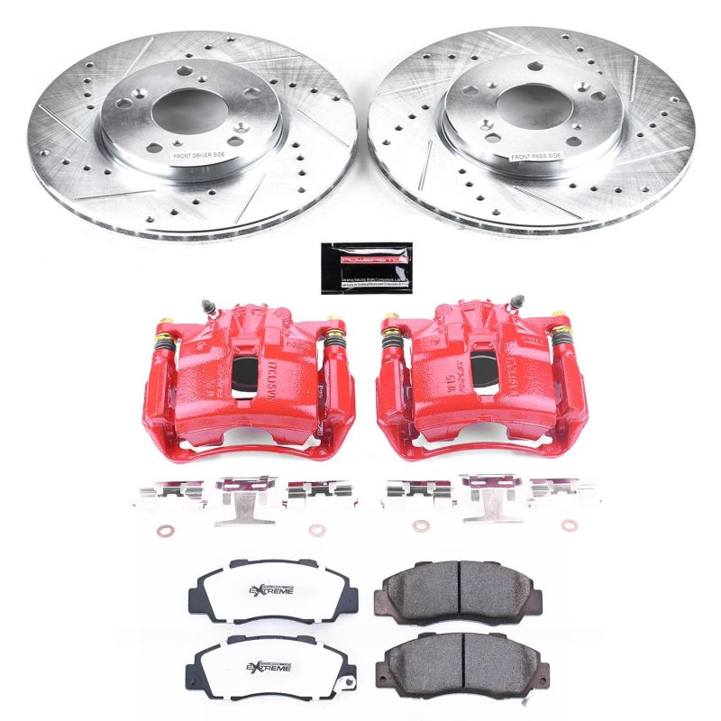 PowerStop Power Stop 98-02 Honda Accord Front Z26 Street Warrior Brake Kit w/Calipers