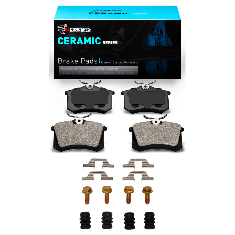 R1 Concepts R1 99-08 Audi A4 Quattro Rear Ceramic Pads & Hardware Kit