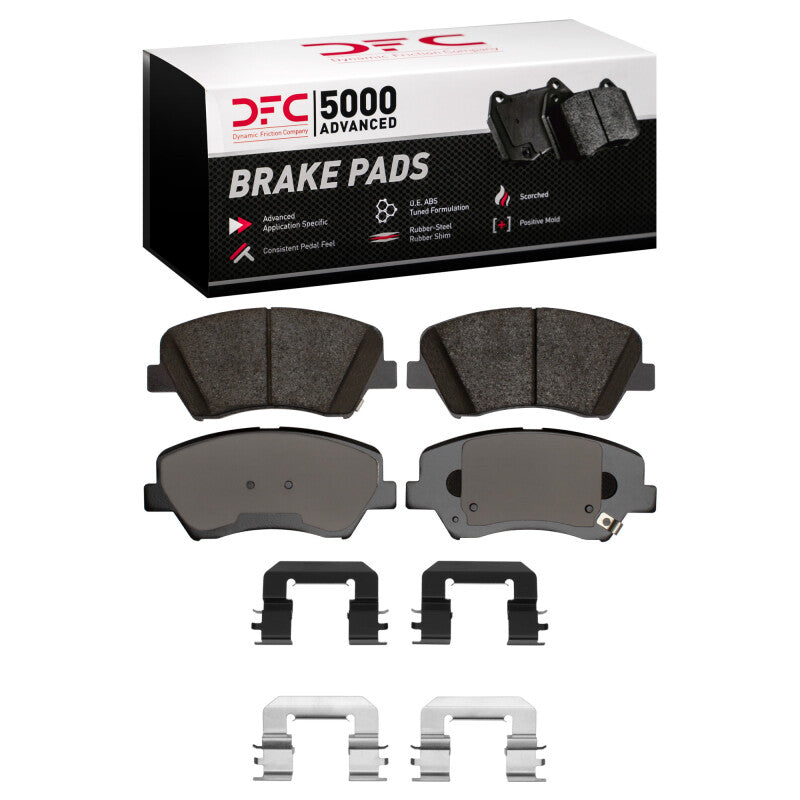DFC 12-16 Hyundai Elantra GT Front 5000 Advanced Ceramic Brake Pads and Hardware Kit
