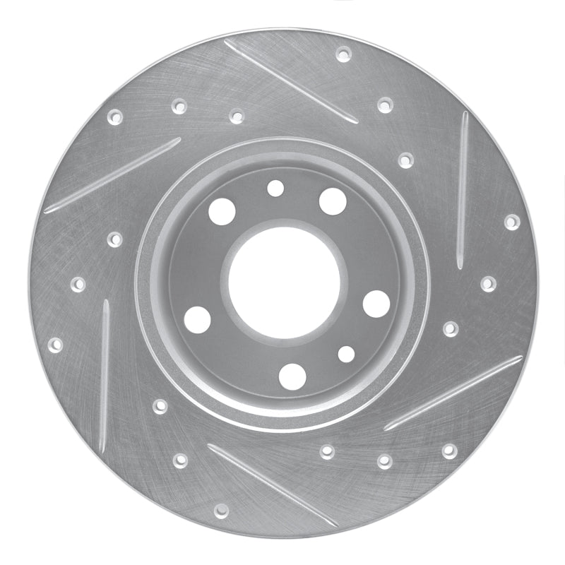 R1 Concepts R1 72-78 Volkswagen Type 2 Front Left Drilled & Slotted Silver Brake Rotor