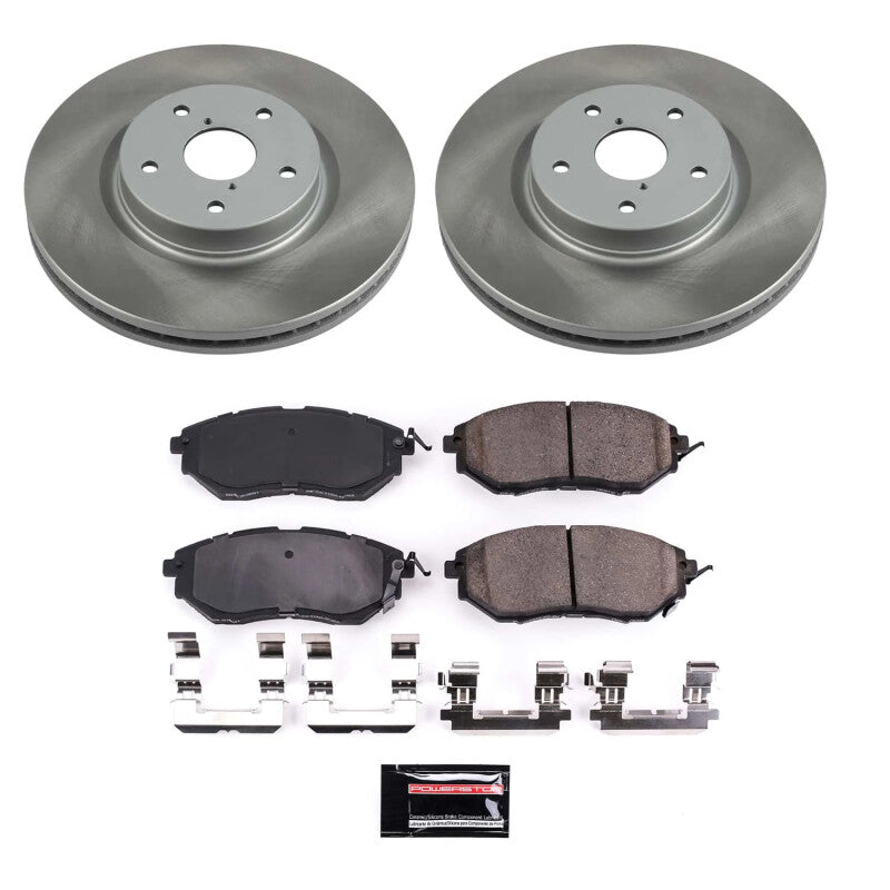 PowerStop Power Stop 15-21 Subaru WRX Front Semi-Coated Rotor Kit