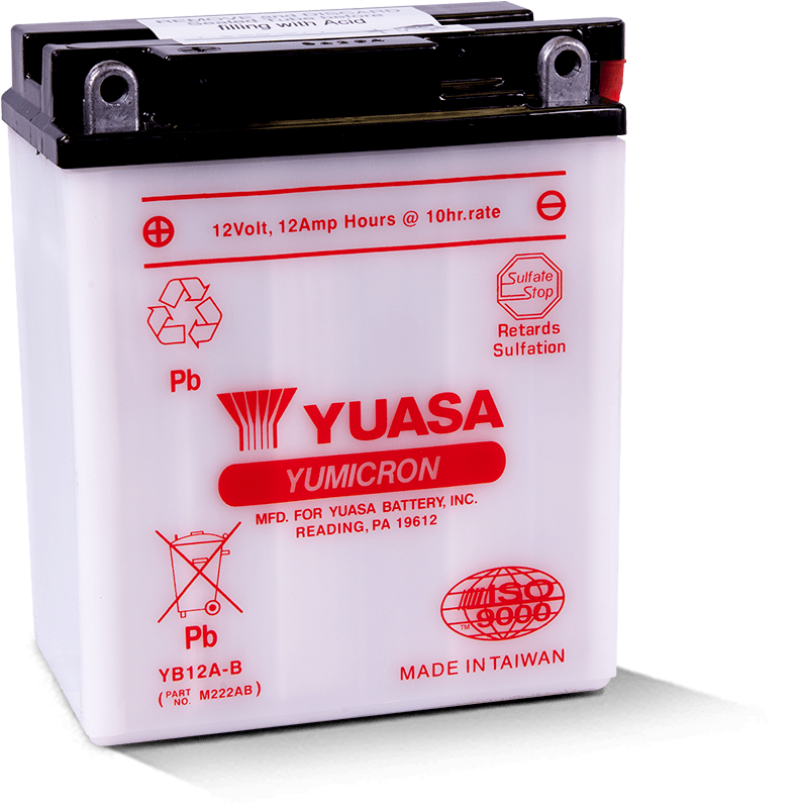 Yuasa Battery Yuasa YB12A-B Yumicron 12-Volt Battery