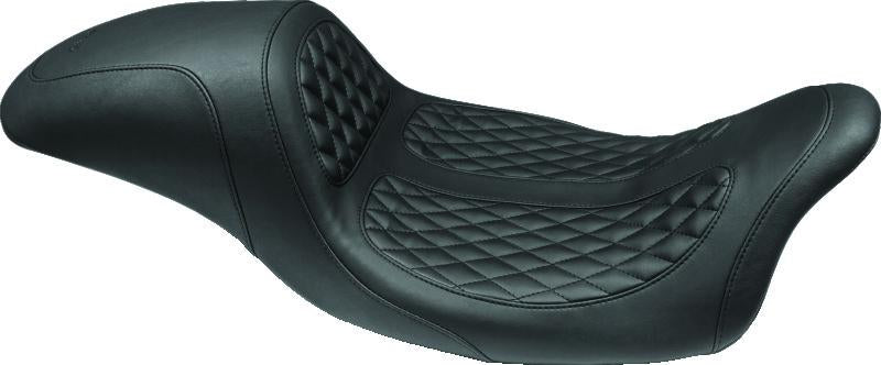 Mustang Motorcycle Mustang 08-21 Harley Electra Glide,Rd Glide,Rd King ,Str Glide Hightail Fastback 1PC Seat - Black
