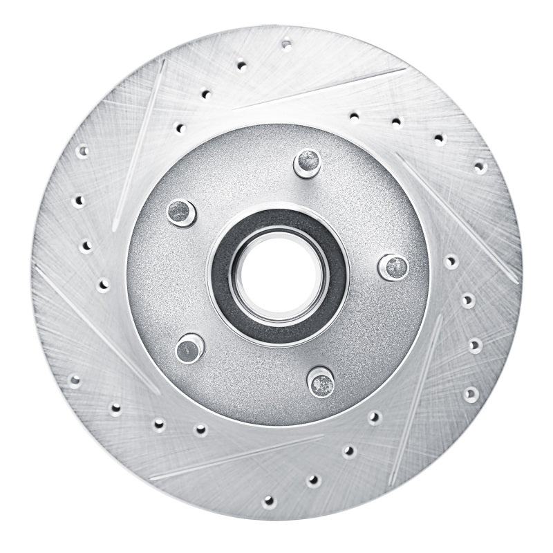 R1 Concepts R1 79-83 American Motors PaceR Front Left Drilled & Slotted Silver Brake Rotor