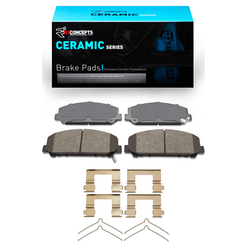 R1 Concepts R1 2005-2024 Infiniti QX56 Front R1 Ceramic Pads & Hardware Kit