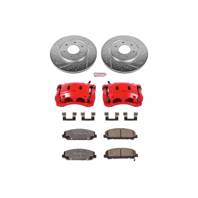 PowerStop Power Stop 08-10 Nissan Titan Front Z36 Truck & Tow Kit w/Cals