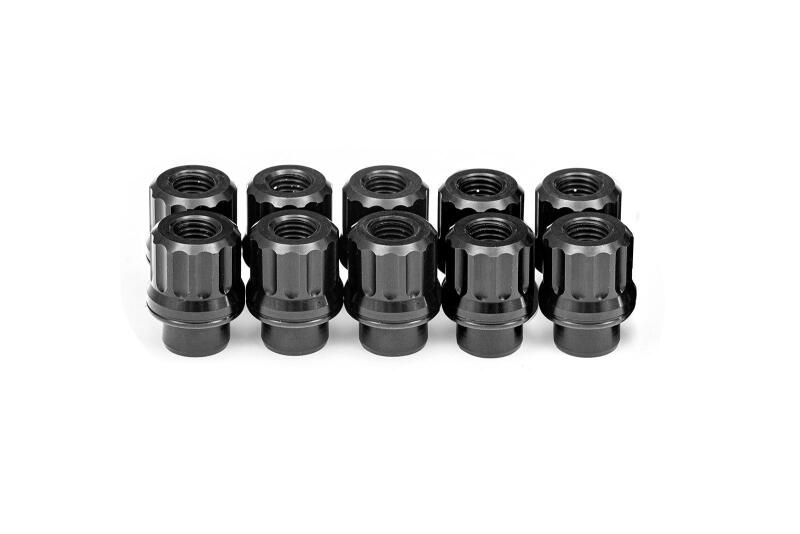 BMR Suspension BMR 97-19 Chevrolet Corvette C5/C6/C7 Lug Nut Kit 12mm x 1.50 RH Shank 12-pt Alum Set of 10