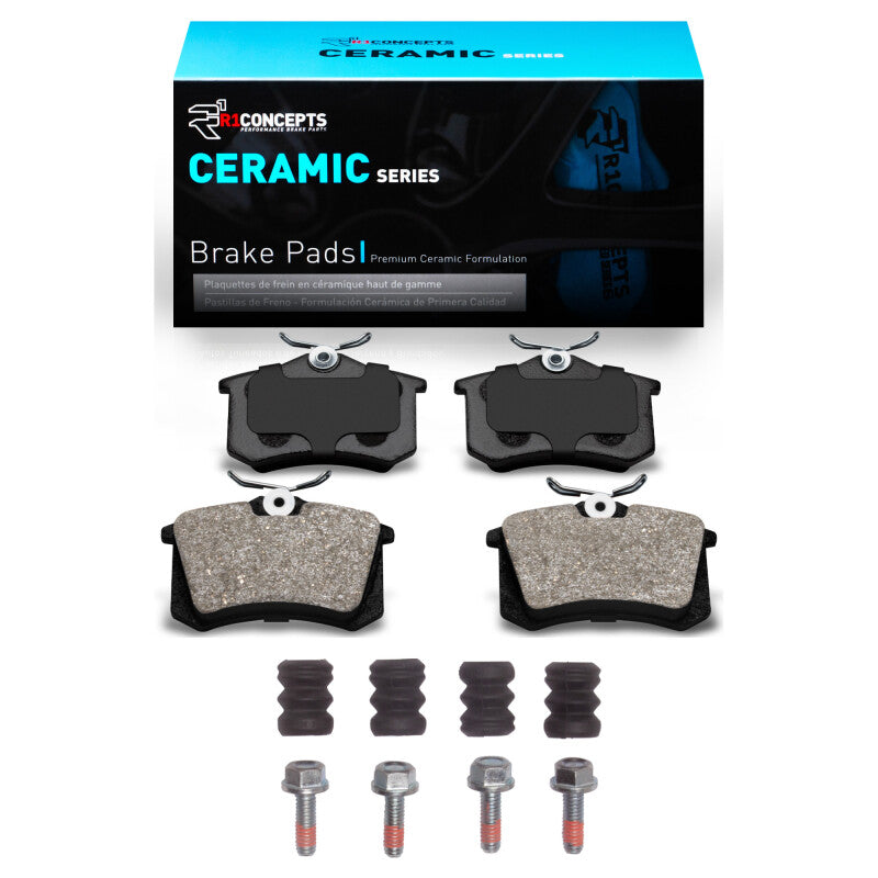 R1 Concepts R1 1985-2019 Audi A3 Rear R1 Ceramic Pads & Hardware Kit