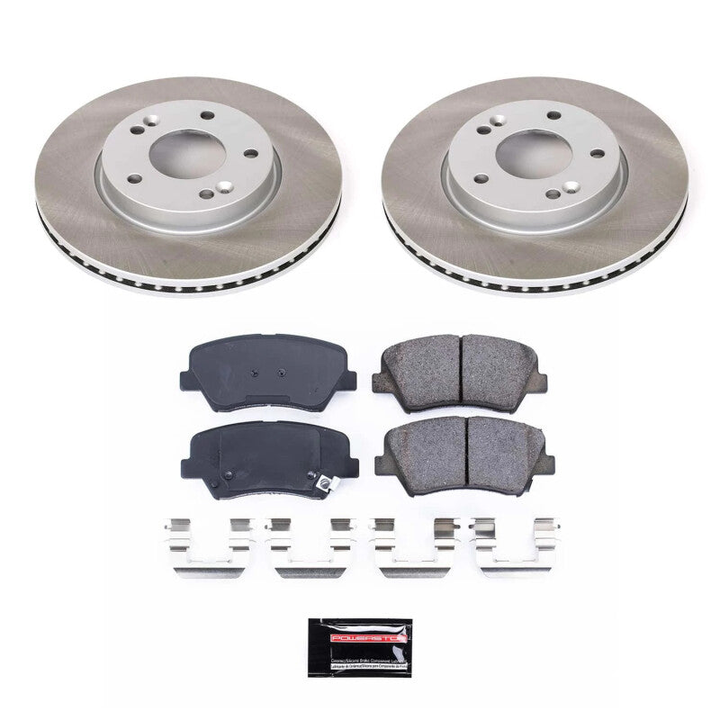 PowerStop Power Stop 14-16 Kia Forte5 Front Semi-Coated Rotor Kit