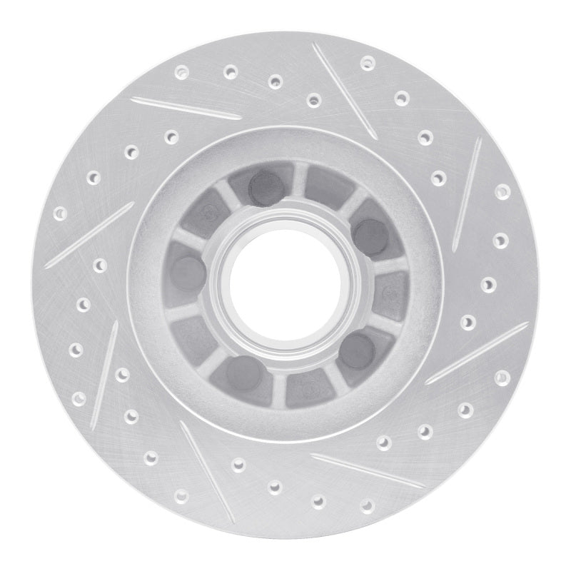 R1 Concepts R1 95-97 Ford Ranger (USA/Canada) Front Left Drilled & Slotted Silver Brake Rotor