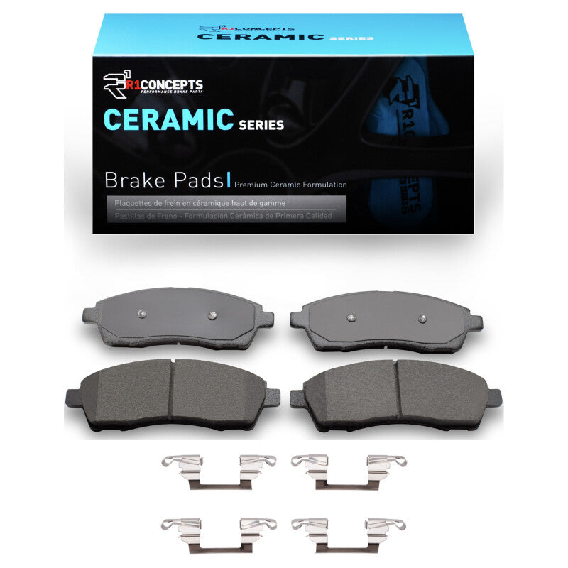 R1 Concepts R1 1999-2005 Ford Excursion Rear R1 Ceramic Pads & Hardware Kit