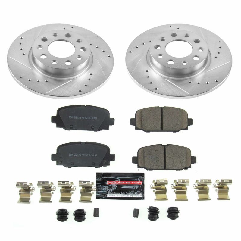 PowerStop Power Stop 17-19 Jeep Compass Rear Z23 Evolution Sport Brake Kit