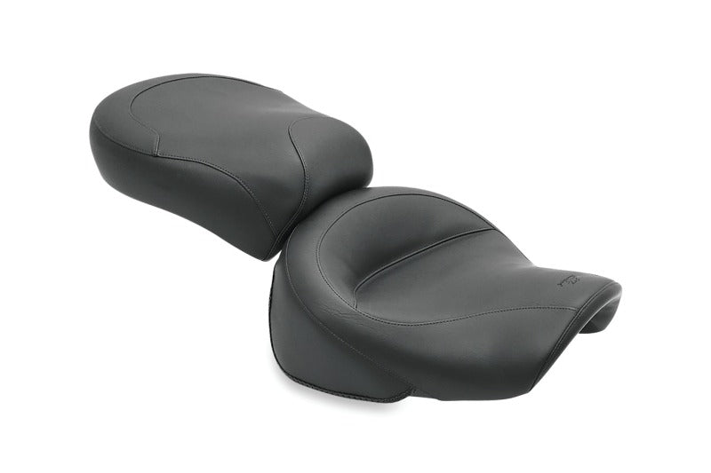 Mustang Motorcycle Mustang 96-04 Kawasaki Vulcan 1500 Classic, 99-01 Nomad Standard Touring 2PC Seat - Black