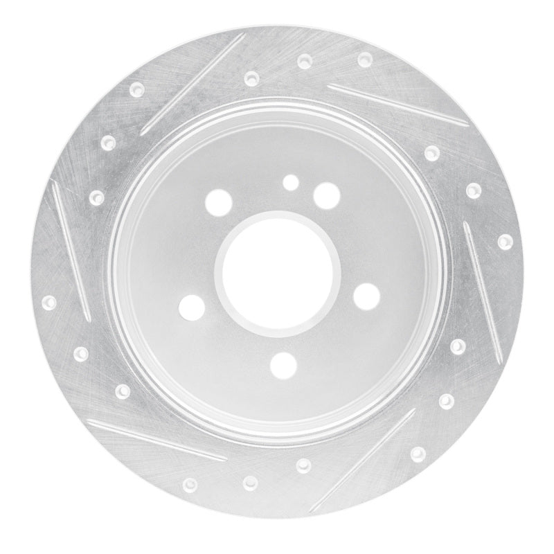 R1 Concepts R1 98-05 Mercedes-Benz ML320 Rear Right Drilled & Slotted Silver Brake Rotor