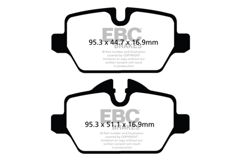 EBC 10-16 Mini Countryman (R60) 1.6L Bluestuff Rear Brake Pads
