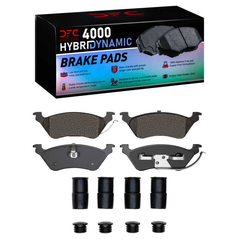 DFC 01-07 Chrysler Town & Country Rear 4000 HybriDynamic Brake Pads and Hardware Kit
