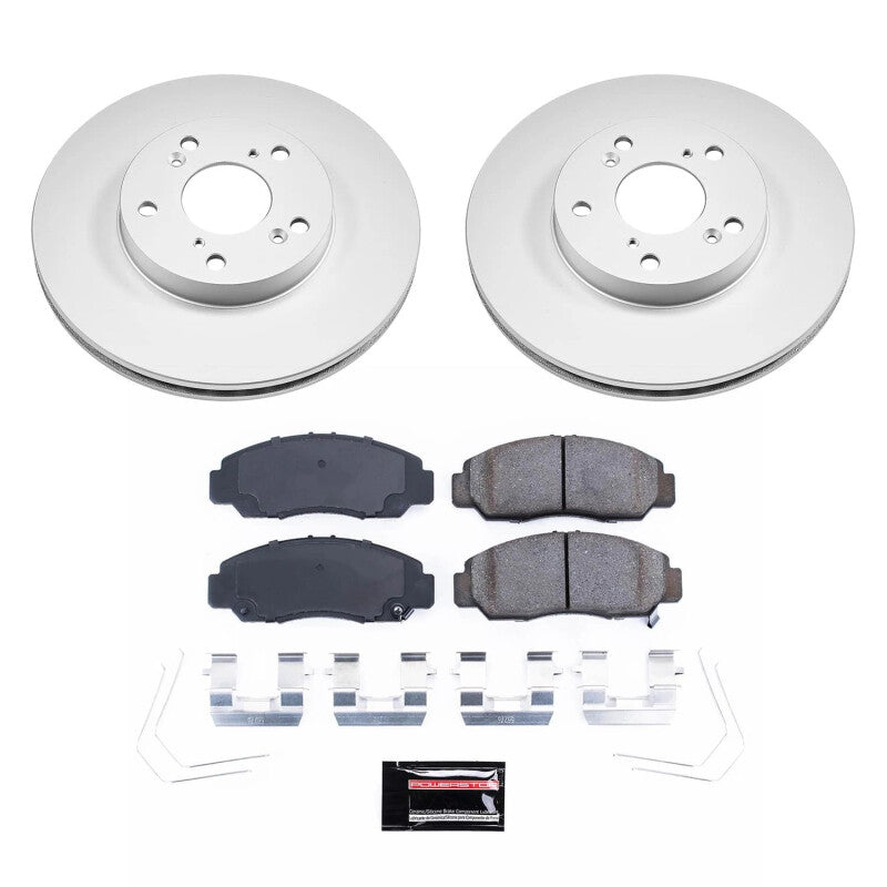 PowerStop Power Stop 06-11 Honda Civic Front Z17 Coated Brake Kit