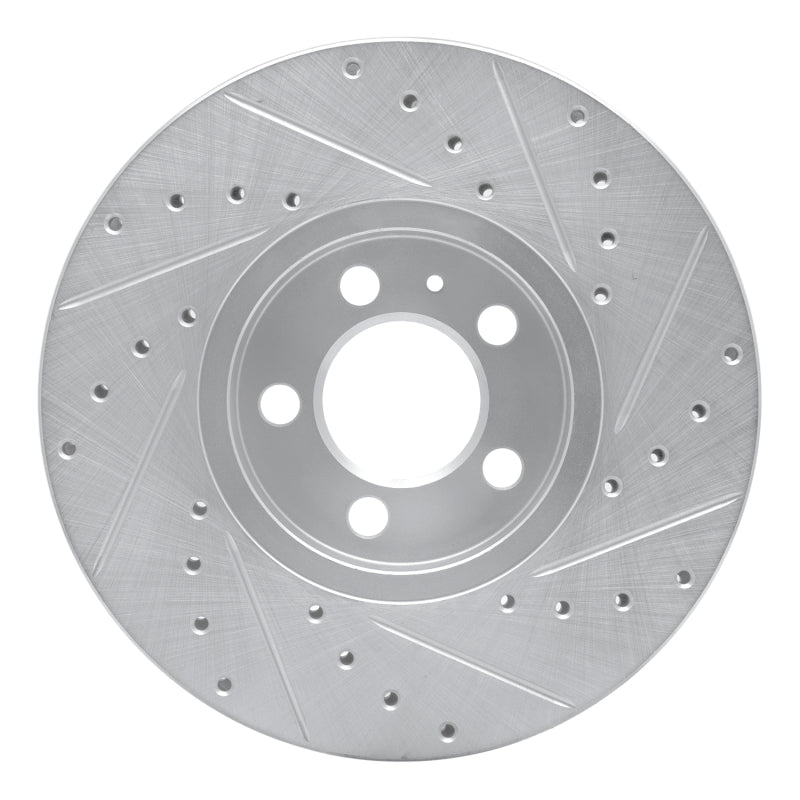 R1 Concepts R1 98-18 Audi A1 (Mexico) Front Left Drilled & Slotted Silver Brake Rotor