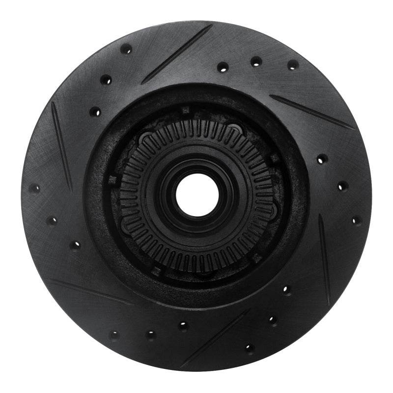 R1 Concepts R1 91-94 Ford Explorer Front Right Drilled & Slotted Black Brake Rotor