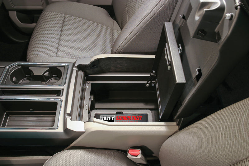 Tuffy Products Tuffy Console Safe W/ Key Lock For Ford Fseries Flow Thru Console