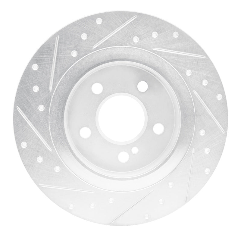 R1 Concepts R1 12-20 Mercedes-Benz SLK250 Rear Right Drilled & Slotted Silver Brake Rotor