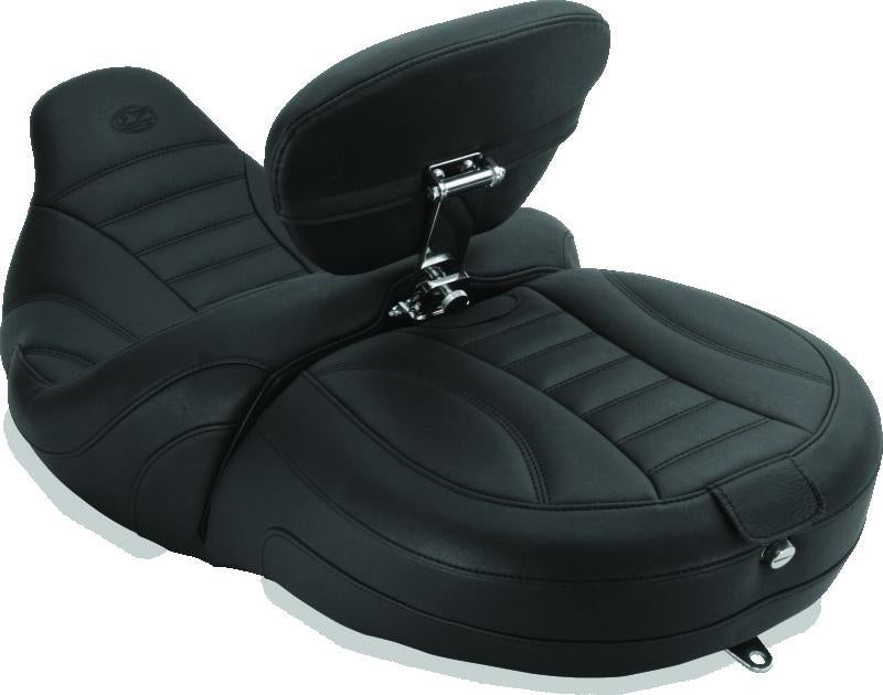 Mustang Motorcycle Mustang 00-08 Honda VT1100 Sabre, 97-08 Spirit, 87-97 Shadow, Ace 95-01 DayTripper 1PC Seat - Black