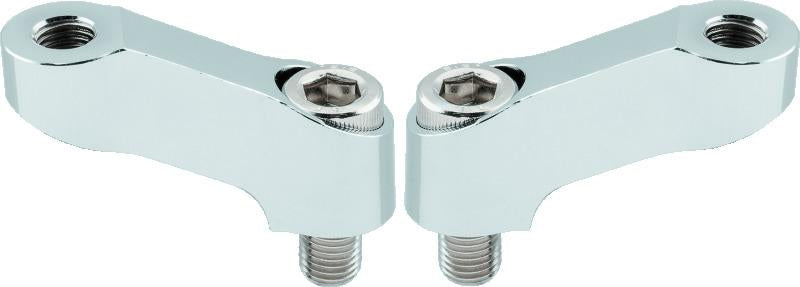 BikeMaster Yamaha Mirror Extension 10mm Pair - Chrome
