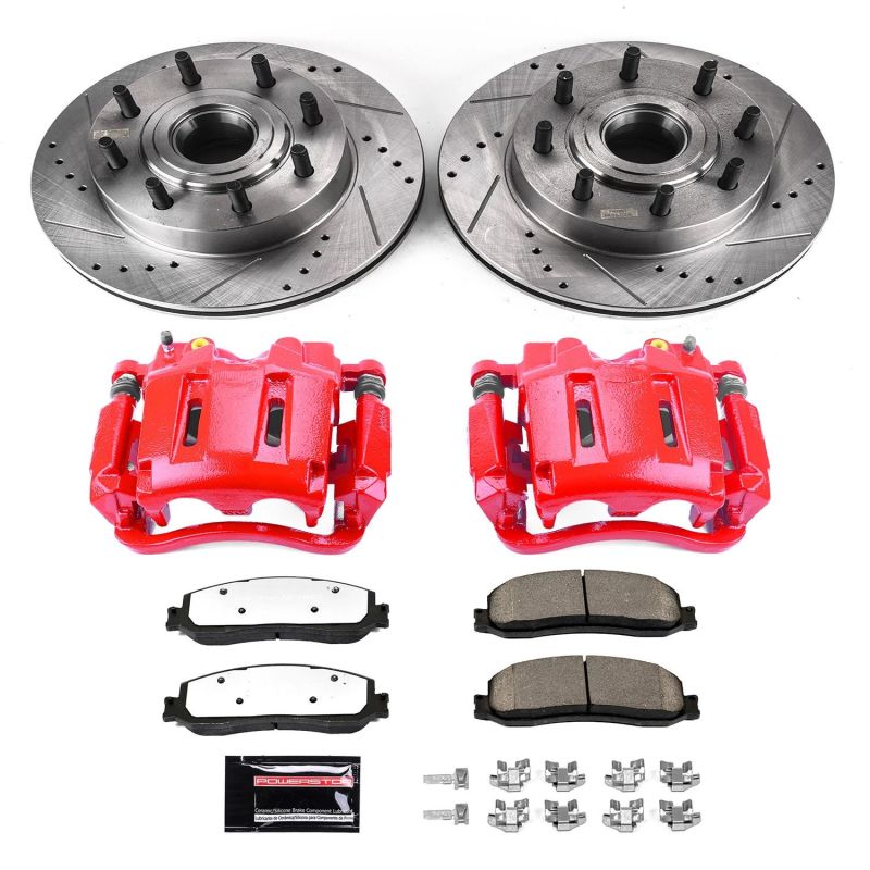 PowerStop Power Stop 12-13 Ford F-250 Super Duty Front Z36 Truck & Tow Kit w/Cals