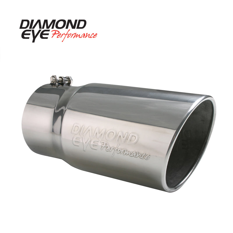 Diamond Eye Performance Diamond Eye TIP 5inX6inX12in BOLT-ON ROLLED-ANGLE 15-DEGREE ANGLE CUT: EMBOSSED DIAMOND EYE