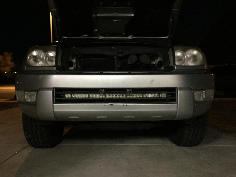 Cali Raised LED Cali Raised 03-09 Toyota 4Runner 32In Lower Bumper Hidden Led Light Bar Brackets Kit - Brackets Only