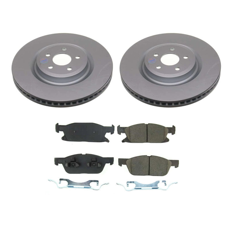 PowerStop Power Stop 19-22 Ford Edge Front Z17 Coated Brake Kit